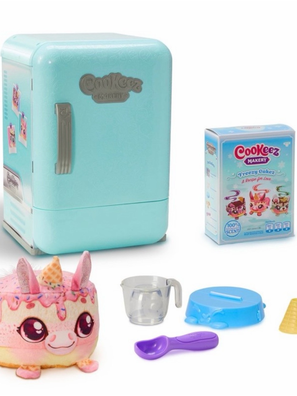 Cookeez Makery Freezy Cakez Fridge Playset with Scented Interactive Plush NWT - Picture 3 of 5